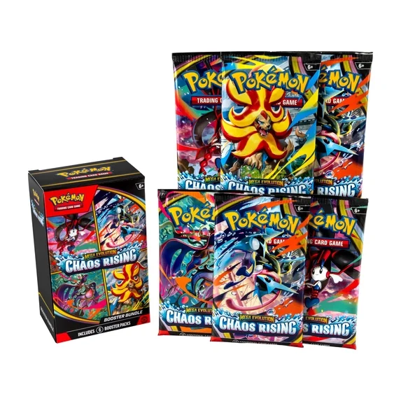 Pokemon Trading Card Games Mega Evolution Chaos Rising Booster Bundle